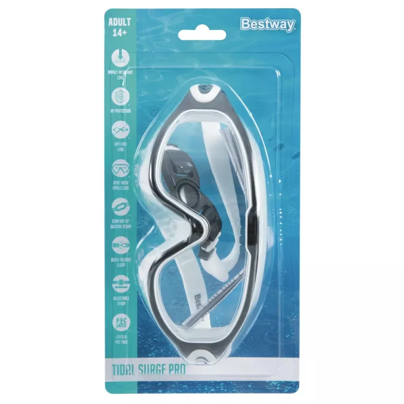 Bestway 21194 verstelbare zwembril zwart en wit
