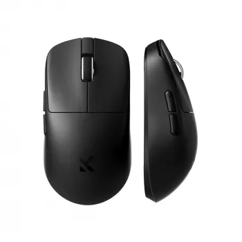 Mchose HW-L7-15KH Tri-Mode Ultralight Magnesium Gaming Muis, PixArt PAW3395 26K DPI, 4000Hz, 49g, zwart