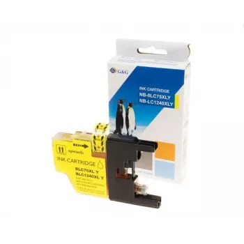 G&G Ninestar compatibel inktpatroon voor Brother LC-1240Y geel