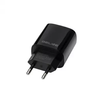 Beline GaN 30W USB-C PD + USB-A QC wandlader zwart (alleen voeding)