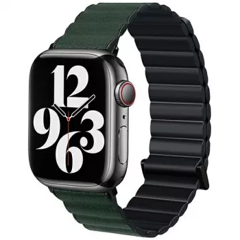 Beline Magnetic Pro armband voor Apple Watch 38/40/41mm zwart/groen