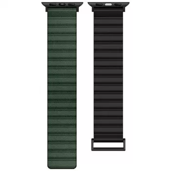 Beline Magnetic Pro armband voor Apple Watch 38/40/41mm zwart/groen