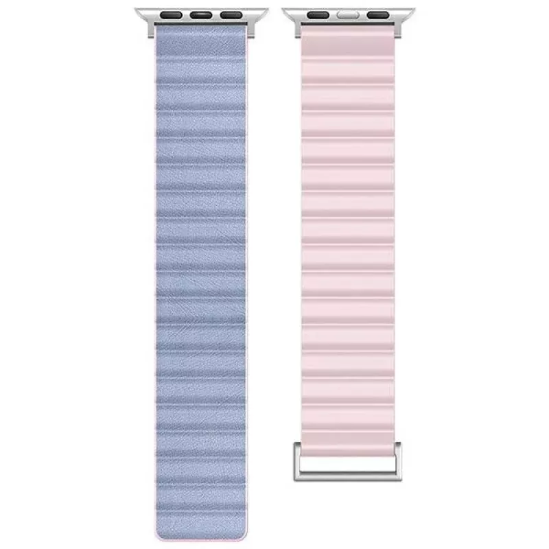 Beline Magnetic Pro armband voor Apple Watch 42/44/45/49mm roze/Sierra Blue