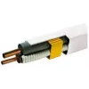 IVENSIS IPWP80 witte glasvezel-wandcontactdoos met 2x SC simplex-adapters, geïntegreerde splice-cassette, ABS-kunststof, IP20