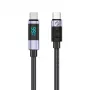 ORICO LDC2C USB-C naar USB-C PD 100W kabel met LED-indicatie, 480 Mbps, 2m, 2-pack, zwart