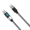 ORICO LDC2C USB-C naar USB-C PD 100W kabel met LED-indicatie, 480 Mbps, 2m, 2-pack, zwart