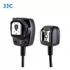 JJC FC-E3 off-camera TTL-flitssynchronisatiekabel voor Canon EOS, 1,3 m spiraalkabel, E-TTL II doorkoppeling