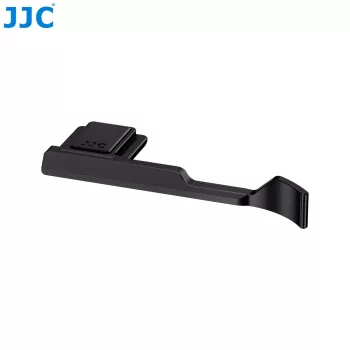 JJC duimsteun voor Fujifilm X-M5 camera – handgreepversterker van aluminiumlegering met flitsschoenmontage, zwart