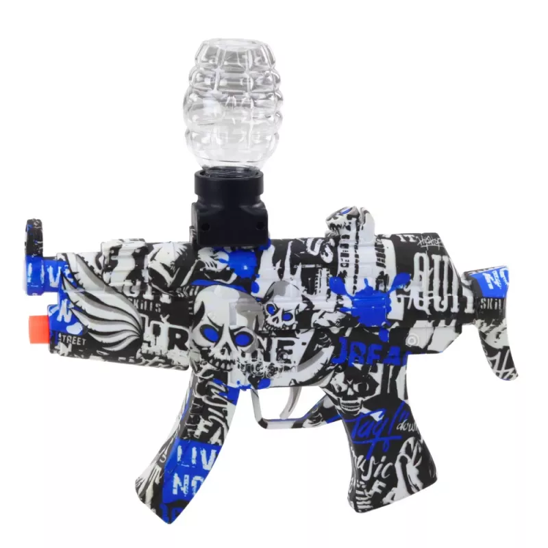 LEAN TOYS elektrische gel-ball blaster graffiti wit blauw