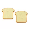 LEAN TOYS kinder keuken-toaster met pop-up toast, blauw houten speelgoed