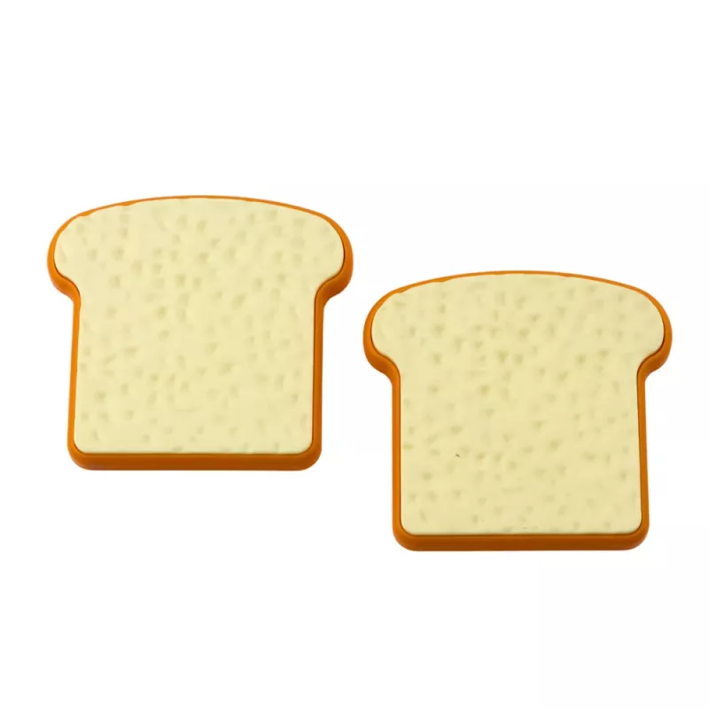 LEAN TOYS kinder keuken-toaster met pop-up toast, blauw houten speelgoed