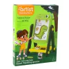 LEAN TOYS dubbelzijdig magnetisch whiteboard-bord dinosaurus groen met accessoires