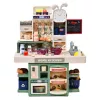 LEAN TOYS kinderspeelkeuken met water, stoom, licht en geluid, 33 accessoires, veelkleurig