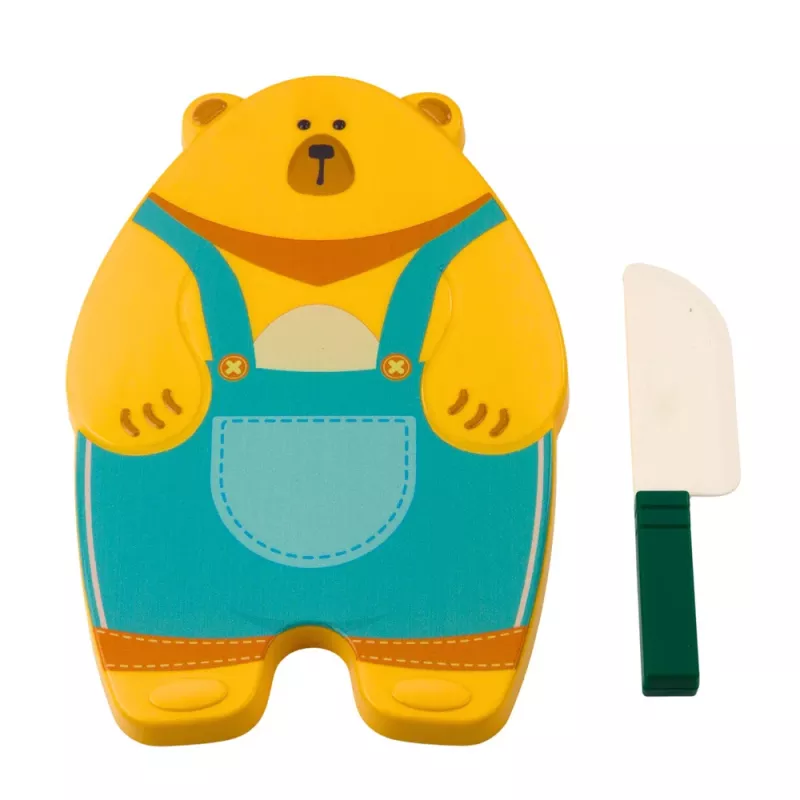 LEAN TOYS fruit snijset met plank en mes, educatief accessoire voor kinderen