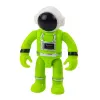 LEAN TOYS UFO-ruimteschip met astronautenfiguur, lichten en geluiden, groen