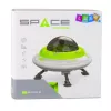 LEAN TOYS UFO-ruimteschip met astronautenfiguur, lichten en geluiden, groen