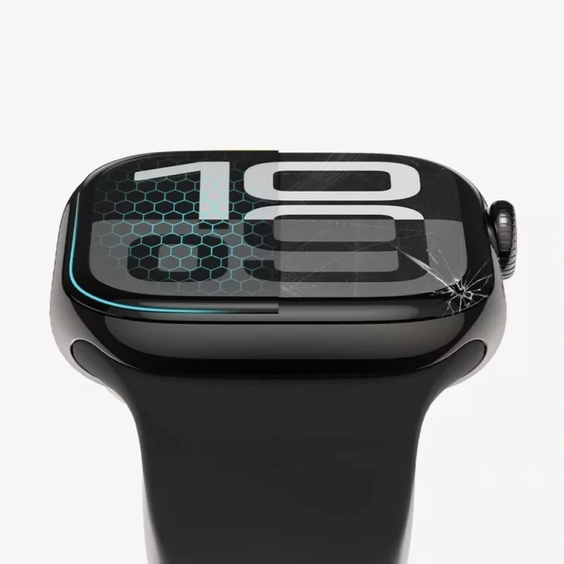 Tech-Protect Glass Flex+ schermbescherming voor Apple Watch 10/11 (46 mm) 2-pack zwart