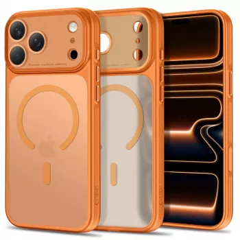 TECH-PROTECT MagPrime MagSafe-hoes voor iPhone 17 Pro Max / 18 Pro Max - mat Cosmic Orange