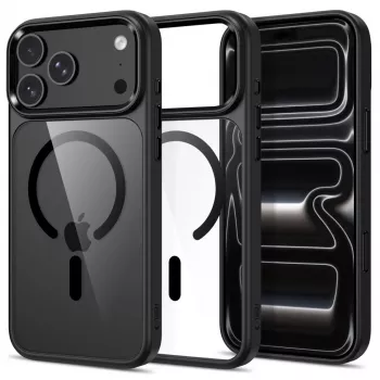 Tech-Protect Magmat MagSafe-hoes voor iPhone 17 Pro / 18 Pro zwart/transparant