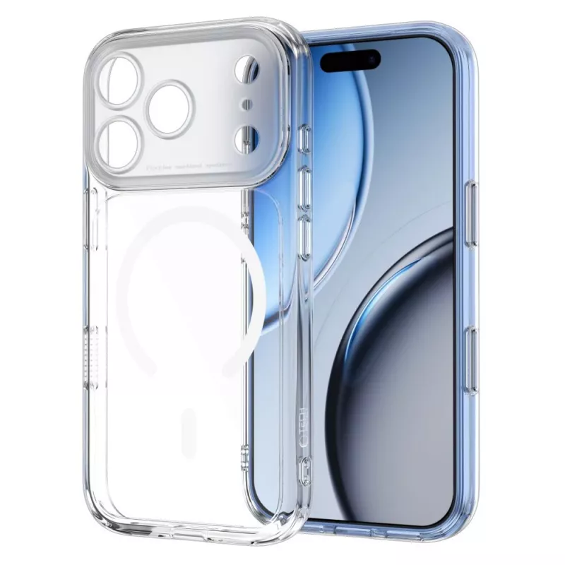 Tech-Protect MagPeak MagSafe clear case voor iPhone 17 Pro Max / 18 Pro Max