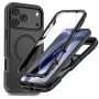 Tech-Protect Defense MagSafe hoes voor iPhone 17 Pro Max / 18 Pro Max, mat zwart