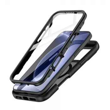 Tech-Protect Defense MagSafe hoes voor iPhone 17 Pro Max / 18 Pro Max, mat zwart