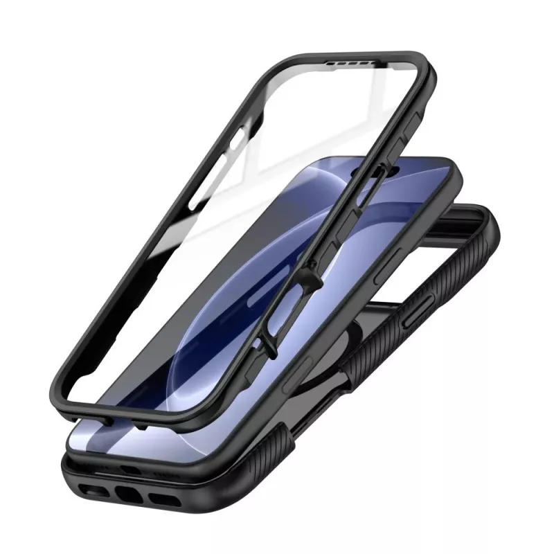 Tech-Protect Defense MagSafe hoes voor iPhone 17 Pro Max / 18 Pro Max, mat zwart