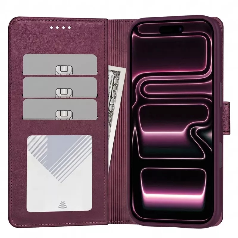 TECH-PROTECT MagSafe wallet-hoes voor iPhone 17 Pro / 18 Pro, moerbei