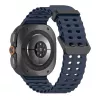 Tech-Protect Iconband Pro siliconen armband voor Samsung Galaxy Watch Ultra 1/2 47mm blauw