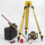 STABILA LAR 160 5-delige rotatielaser-set met ontvanger, statief, nivelleerlat en koffer
