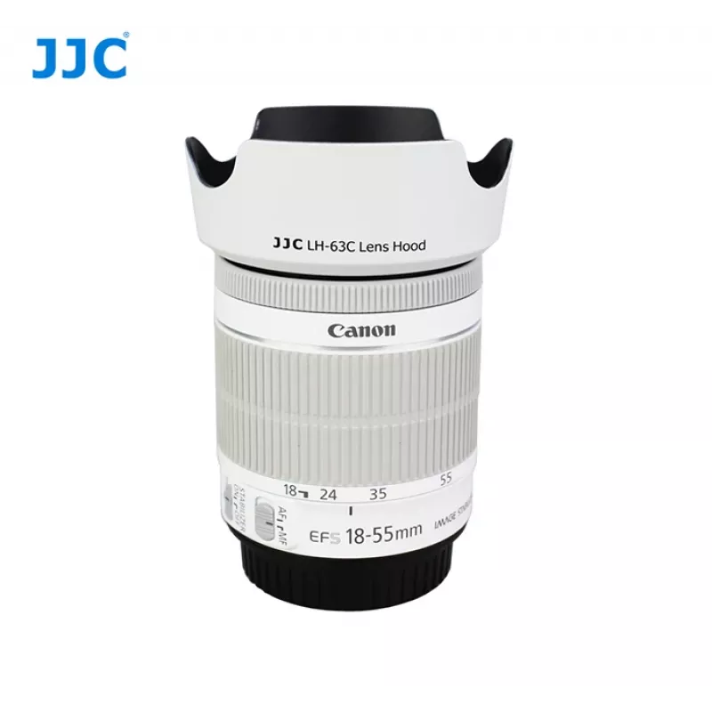 JJC EW-63C zonnekap voor Canon EF-S 18-55mm - wit