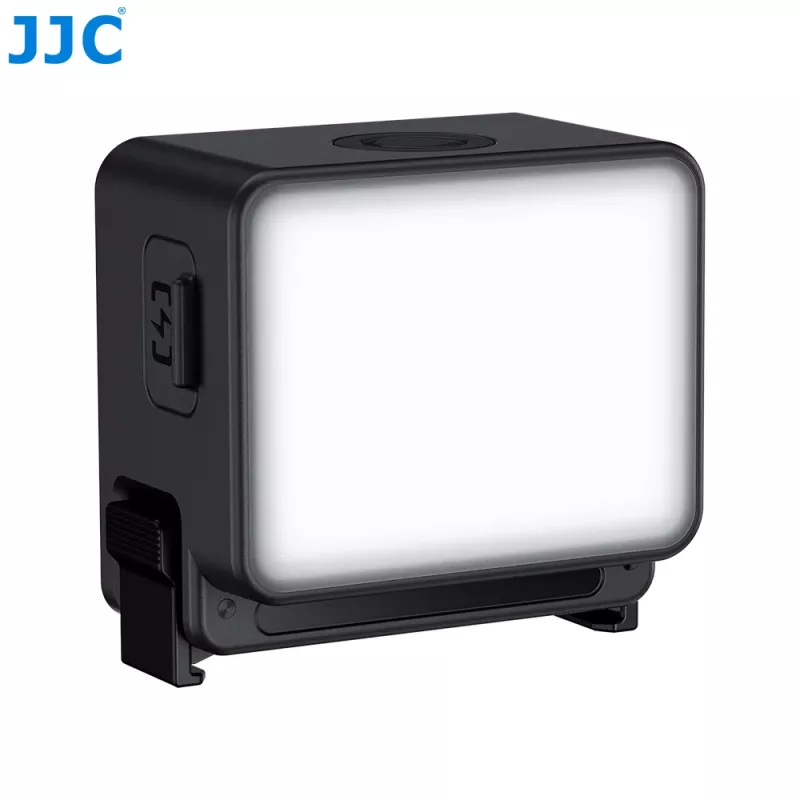JJC LED-Nano LED-videolamp voor DJI Osmo Action 6 / Osmo Nano, 6500K, 500mAh, USB-C, IPX5