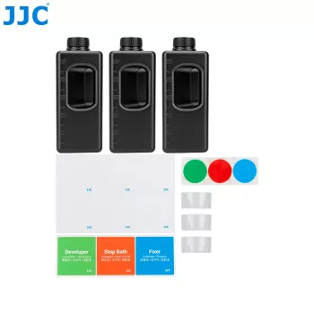 JJC 3-pack 1L HDPE chemicaliën bewaarflessen voor doka fotografie