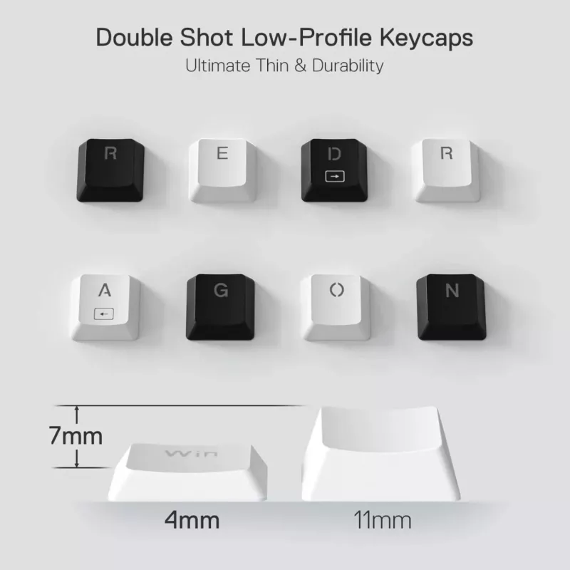 Redragon K632 HORUS Mini 60% RGB bedraad gaming-toetsenbord - wit