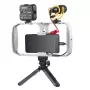 Godox VK1-UC vlogging-kit met USB-C-microfoon, LED-licht en statief voor smartphones