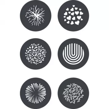 Godox GP GS2 gobo-set voor GP-projectie-adapter (6 patronen)