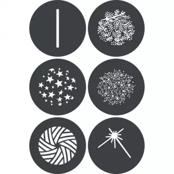 Godox GP GS3 gobo-set voor projectie-adapters (6 patronen, 66 mm)