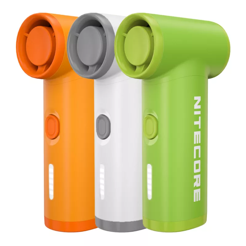 Nitecore NEF Nano draagbare ventilator wit - USB-C oplaadbaar, 3 snelheden, 2500mAh accu