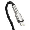 Baseus Cafule USB-C naar Lightning PD 20W snellaadkabel 0,25 m zwart