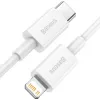 Baseus Superior Series USB-C naar Lightning kabel 0,25 m wit, 20W PD snelladen & datasync