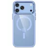 Tech-Protect Magmat MagSafe Clear Case voor iPhone 17 Pro / 18 Pro - lichtblauwe rand