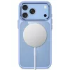 Tech-Protect Magmat MagSafe Clear Case voor iPhone 17 Pro / 18 Pro - lichtblauwe rand