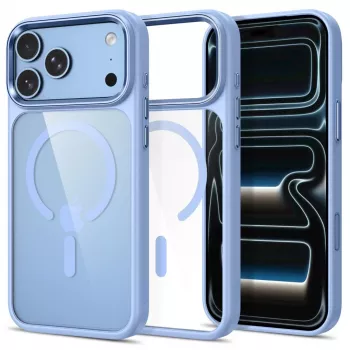 Tech-Protect Magmat MagSafe Clear Case voor iPhone 17 Pro Max / 18 Pro Max - lichtblauw/transparant