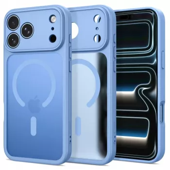 Tech-Protect BasicMag MagSafe hoesje voor iPhone 17 Pro Max / 18 Pro Max, mat lichtblauw