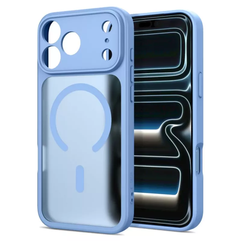 Tech-Protect BasicMag MagSafe hoesje voor iPhone 17 Pro Max / 18 Pro Max, mat lichtblauw