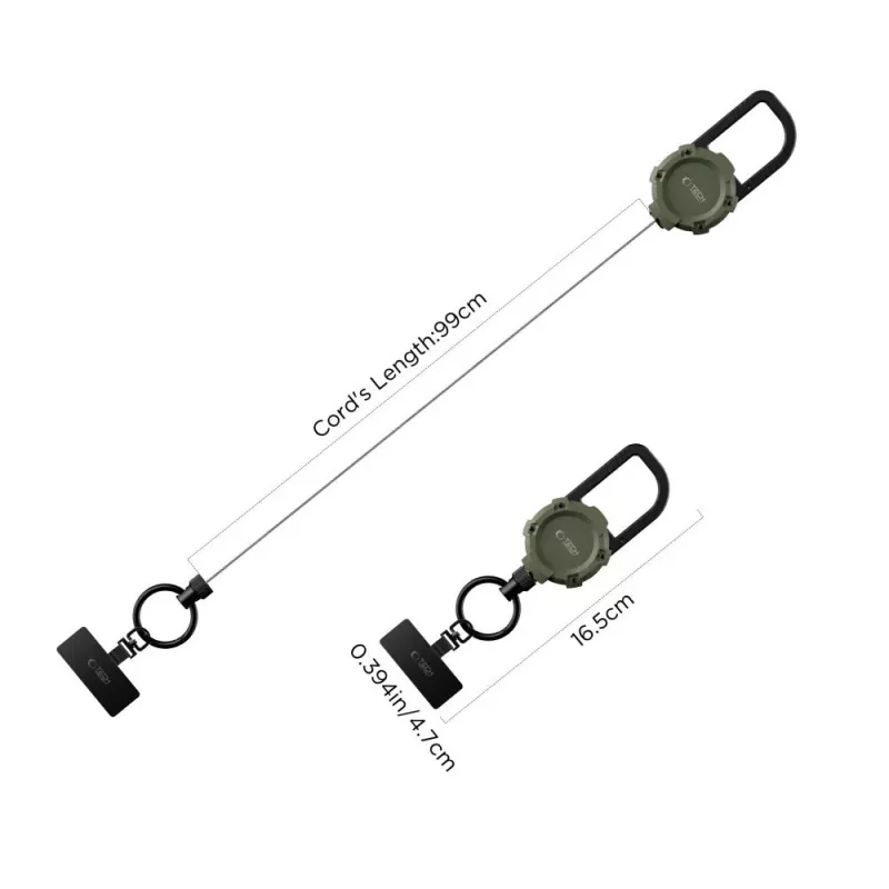 TECH-PROTECT ATH03 Urbanloop diefstalbeveiliging-houder voor Apple AirTag, legergroen