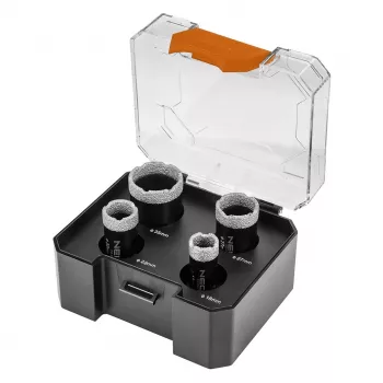 NEO TOOLS Diamantboorkronenset 18/22/27/35 mm, 4 stuks