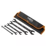 NEO TOOLS extra platte dubbele steeksleutels, 4-in-1, 6-27 mm (20 maten), set met 5