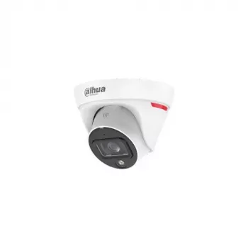 Dahua IPC-HDW1439T1-A-LED-0280B-PRO 4MP Full-Colour Warm LED turret netwerkcamera met ingebouwde microfoon, 2,8mm vast brandpunt, IP67, PoE