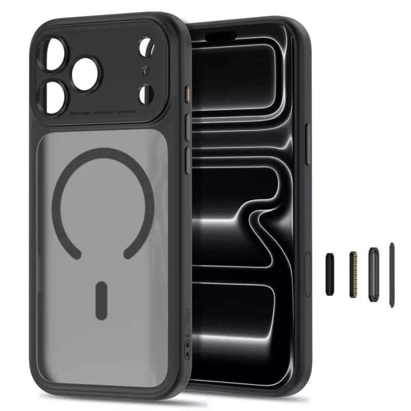 TECH-PROTECT MagPeak MagSafe-hoes voor iPhone 17 Pro Max / 18 Pro Max mat zwart